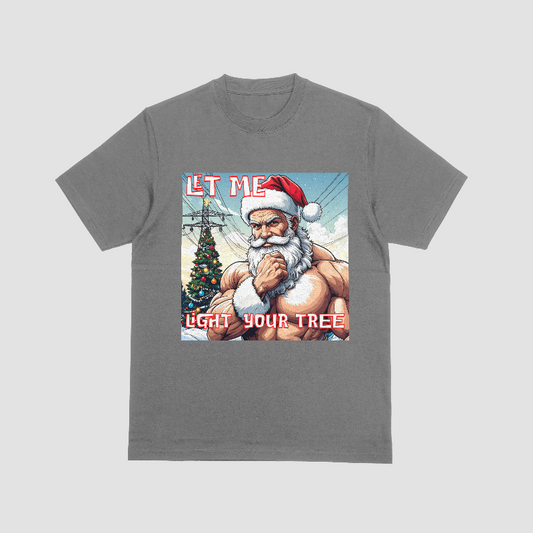 Christmas Let Me Light Your Tree T-shirt