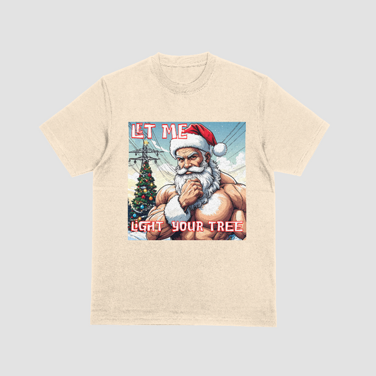 Christmas Let Me Light Your Tree T-shirt
